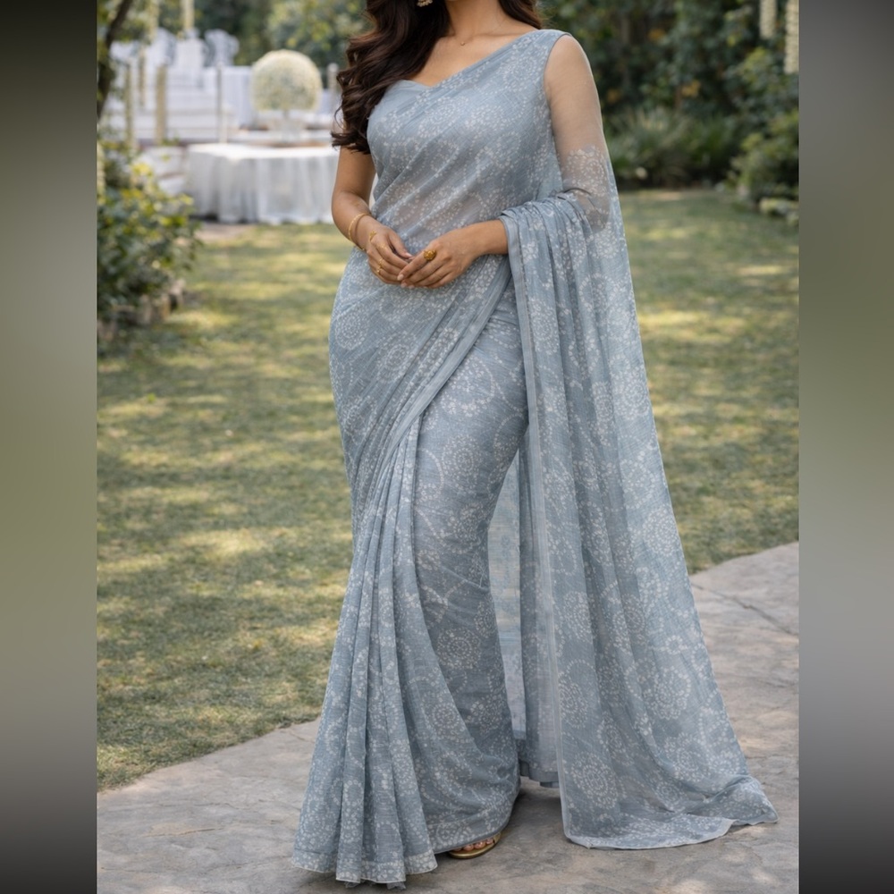 Brand new badhani print Indian Pakistani georgette saree